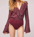 Audrey Striped Bodysuit