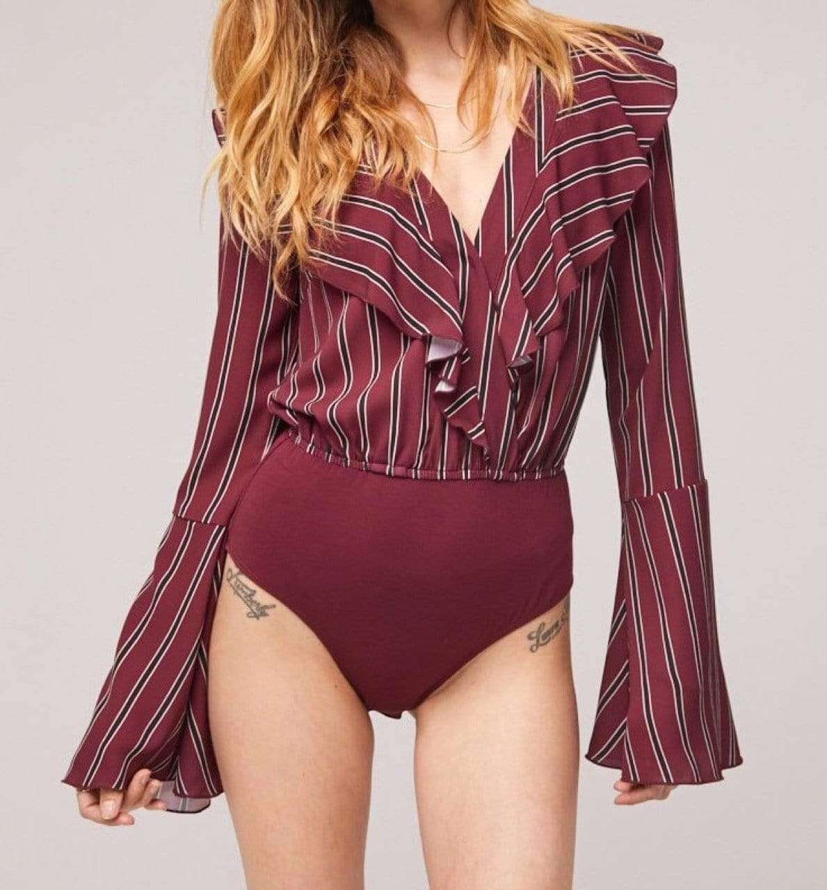 Audrey Striped Bodysuit