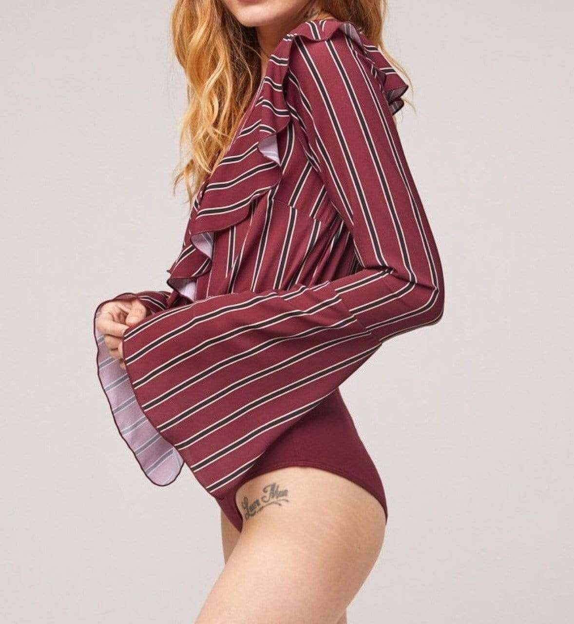 Audrey Striped Bodysuit